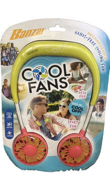 Cool Fans Personal Rechargeable Fan 3 Speed 6 Hr Run Time Banzai